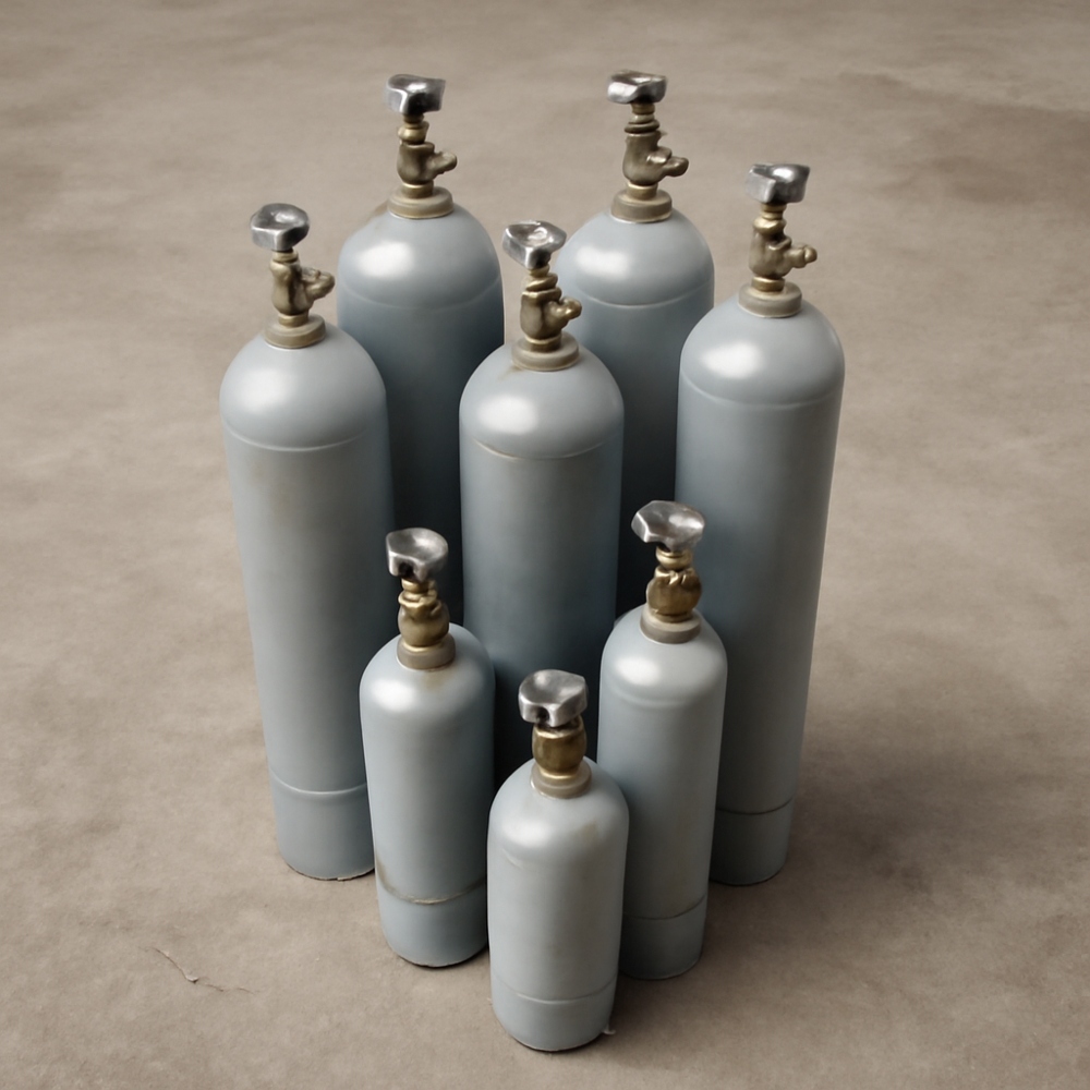 Кислород (О2) 5 % + Азот (N2) ост. в баллоне 5 л. сталь, вентиль Латунь