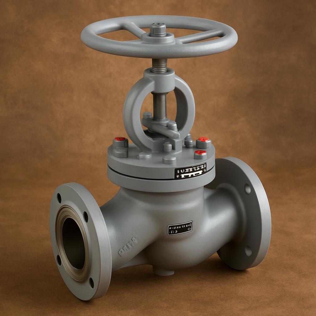 Клапан сильфонный штуцерно-торцевой 14нж17ст1 Ру10 Ду25