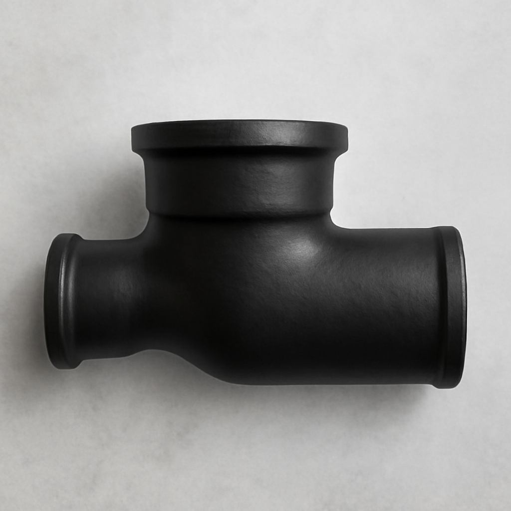 Тройник чугунный прямой переходный 50х100 мм СЧ15 ГОСТ 6942-98